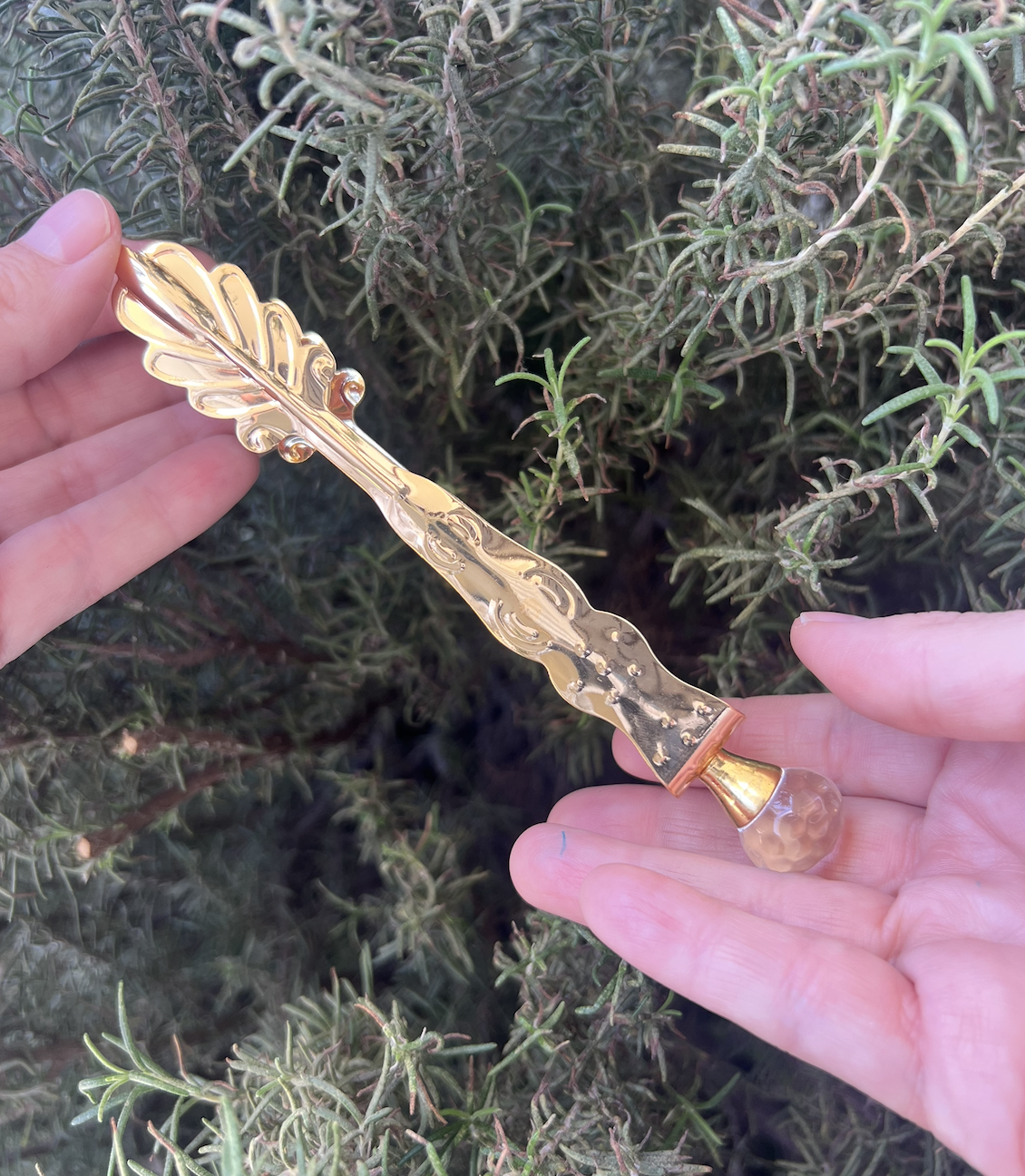 Pinzas para carbón⎮Hoja dorada