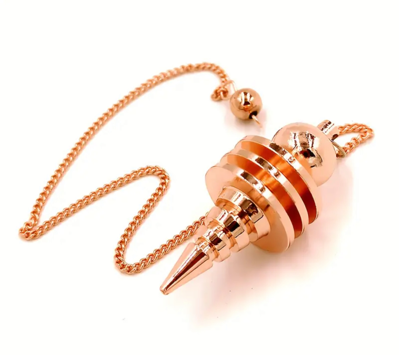 Péndulo de acero color Oro Rosa