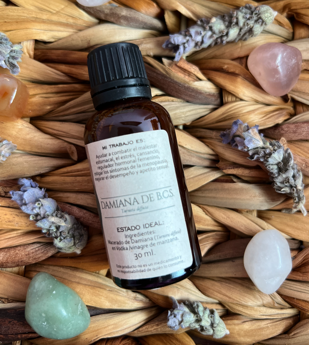 Tintura madre de Damiana de BCS (Turnera diffusa):